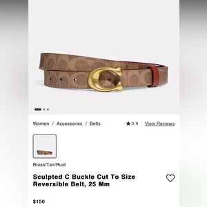 Coach Belt
